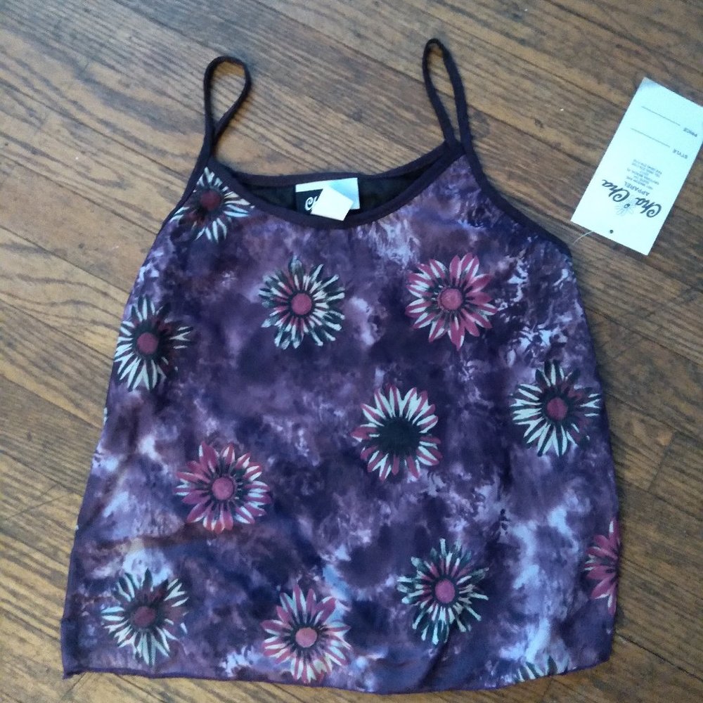 loose fitted flowered cami